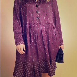 Anthropologie Gillian Abstract Shirtdress (2x)
